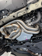 SME FA20/FA24 4-2-1 race header and high capacity oil pan combo